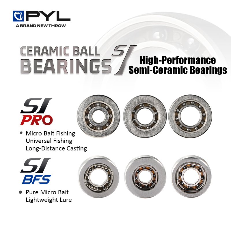 Conventional Reel - ลูกปืนกึ่งเซรามิก PYL 1 ชิ้น สำหรับรอกตกปลาแบบหล่อ/แบบดรัม ชุดซ่อม/ดัดแปลงรอก